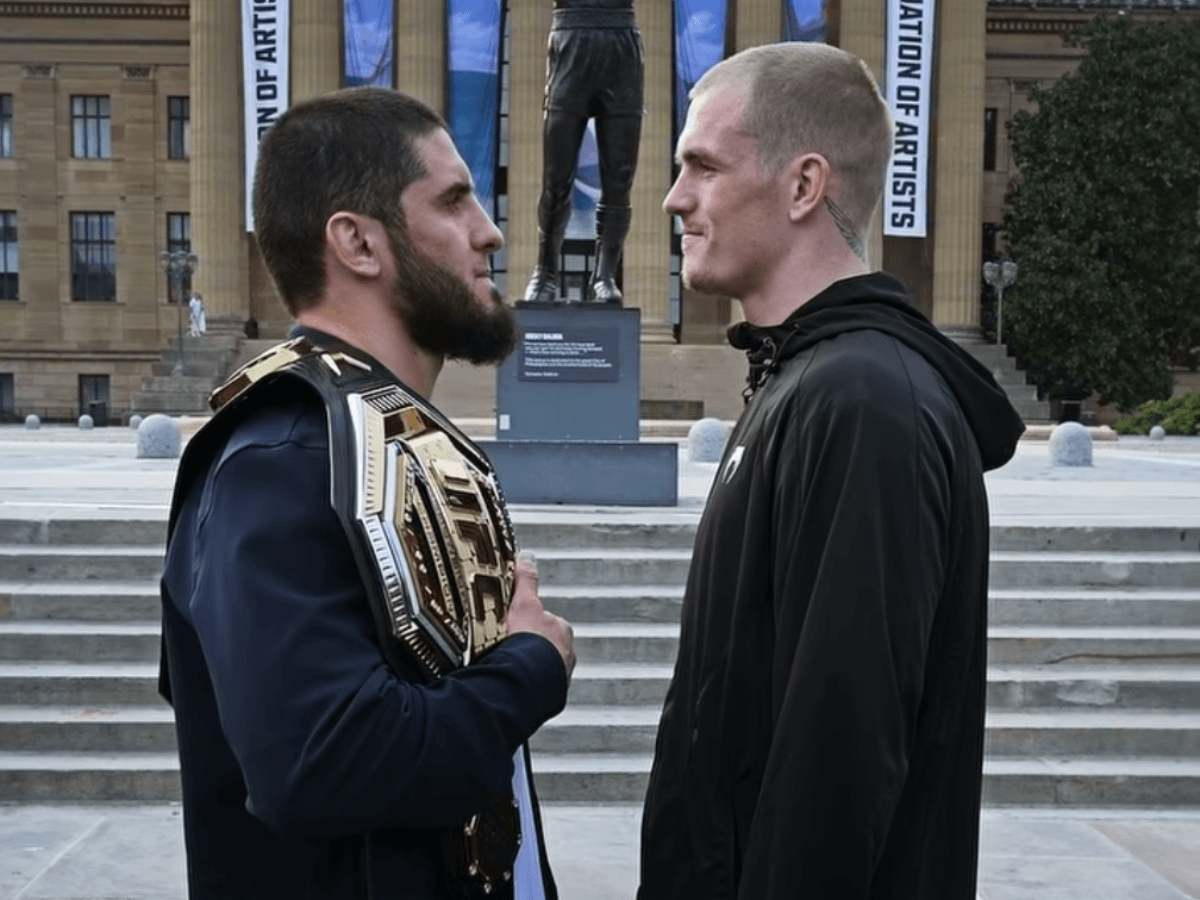 Első ízben néztek egymás szemébe: Islam Makhachev és Ian Machado Garry melegített a UFC 330 főmeccsére